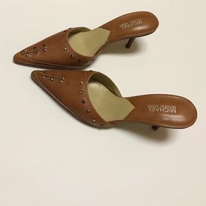 Michael Kors Brown Studded Heels